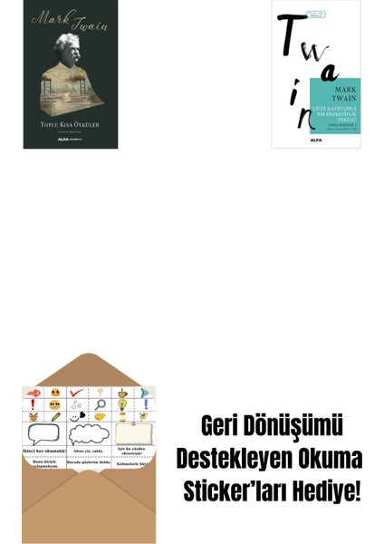 Toplu Kısa Öyküler (Ciltli) + Çifte Kavrulmuş Bir Dedektiflik Öyküsü + Okuma Sticker'ları