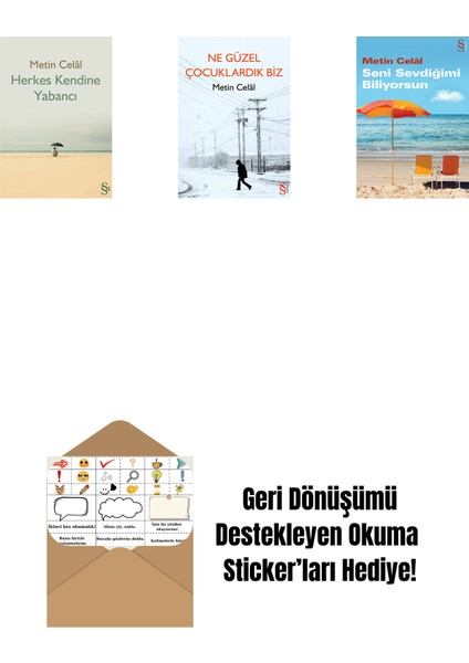 Herkes Kendine Yabancı + Ne Güzel Çocuklardık Biz + Seni Sevdiğimi Biliyorsun + Okuma Sticker'ları