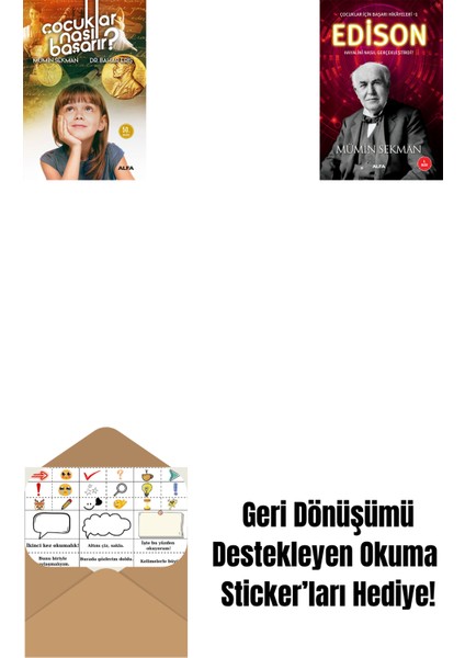 Çocuklar Nasıl Başarır? + Edison + Okuma Sticker'ları