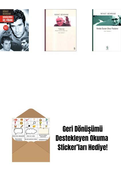 Darağacında Üç Fidan (Ciltli) + Tekzip + Kında Duran Onur Paslanır + Okuma Sticker'ları