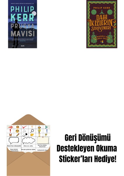 Prusya Mavisi + Dahi Ikizlerin Serüvenleri - Katmandu'nun Kobra Kralı + Okuma Sticker'ları