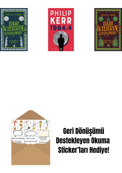 Dahi Ikizlerin Serüvenleri - Ormanın Gözü + 1984.4 + Dahi Ikizlerin Serüvenleri - Katmandu'nun Kobra Kralı + Okuma Sticker'ları