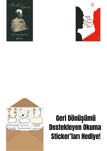 Toplu Kısa Öyküler (Ciltli) + Insan Nedir? + Okuma Sticker'ları