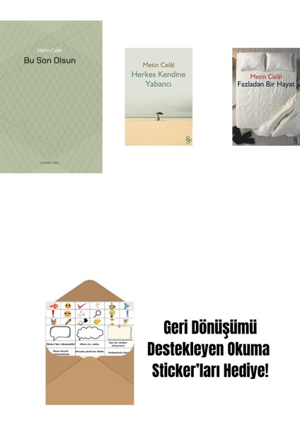 Bu Son Olsun + Herkes Kendine Yabancı + Fazladan Bir Hayat + Okuma Sticker'ları