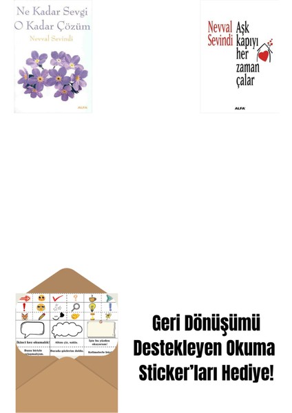 Ne Kadar Sevgi O Kadar Çözüm + Aşk Kapıyı Her Zaman Çalar + Okuma Sticker'ları