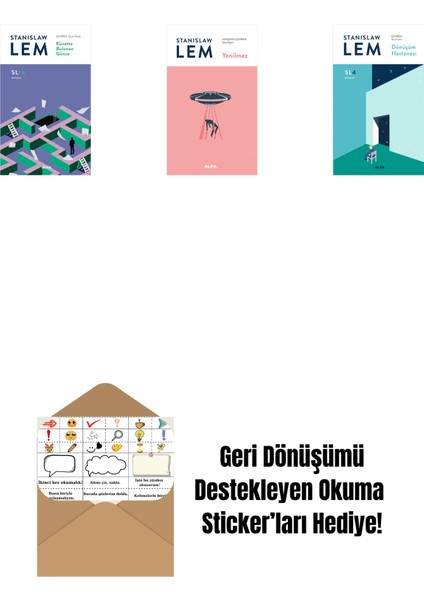 Küvette Bulunan Günce (SL14) + Yenilmez + Dönüşüm Hastanesi (Sl4) + Okuma Sticker'ları