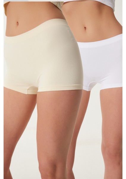 2’li Paket Dikişsiz Örme Boxer