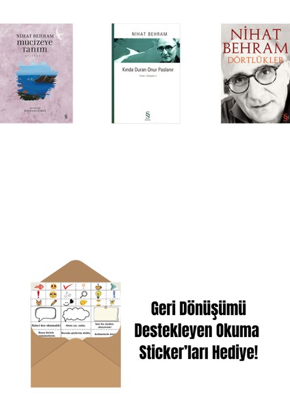 Mucizeye Tanım + Kında Duran Onur Paslanır + Dörtlükler + Okuma Sticker'ları