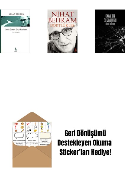 Kında Duran Onur Paslanır + Dörtlükler + Çıkmak Için Bu Karanlıktan + Okuma Sticker'ları