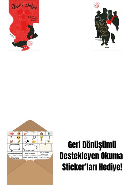 Zehirli Dalga + Sherlock Holmes - Korku Vadisi + Okuma Sticker'ları