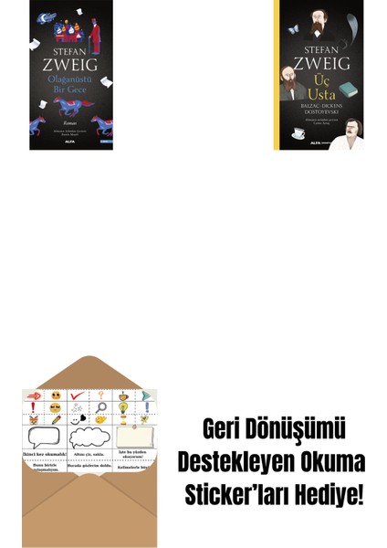 Olağanüstü Bir Gece + Üç Usta + Okuma Sticker'ları