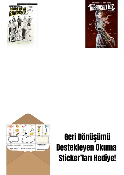 Derde Deva Randevu Süper Cilt-1 (Ciltli) + Tabancalı Kız (Ciltli) + Okuma Sticker'ları