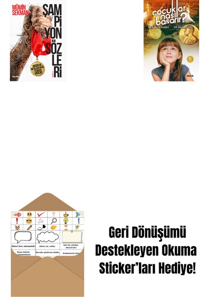 Şampiyon Sözleri + Çocuklar Nasıl Başarır? + Okuma Sticker'ları