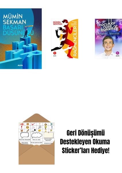 Başarı Düşünürü + Rağmenciler - Akacak Azim Damarda Durmaz! + Çocuklar Nasıl Başarır 2 + Okuma Sticker'ları