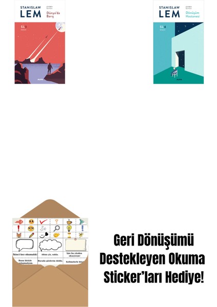 Dünya’da Barış (Sl8) + Dönüşüm Hastanesi (Sl4) + Okuma Sticker'ları