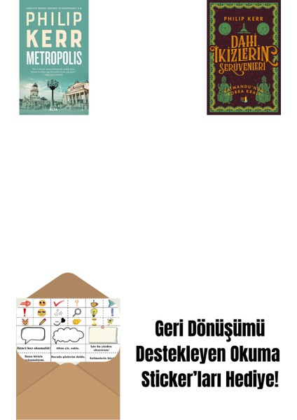 Metropolis + Dahi Ikizlerin Serüvenleri - Katmandu'nun Kobra Kralı + Okuma Sticker'ları