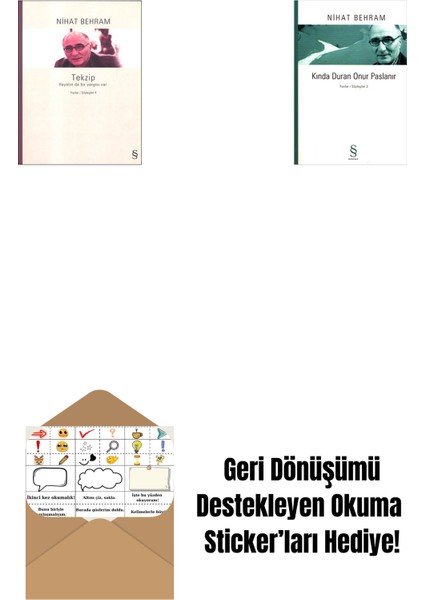 Tekzip + Kında Duran Onur Paslanır + Okuma Sticker'ları