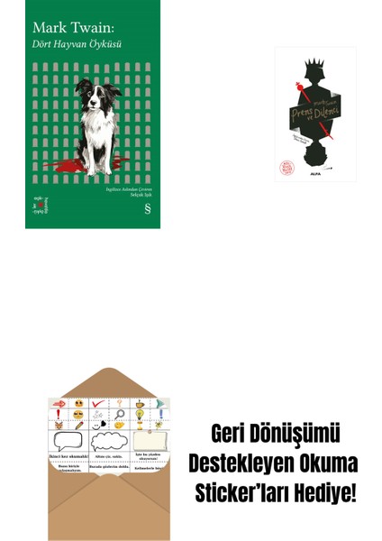 Everest Açıkhava 41 - Dört Hayvan Öyküsü + Prens ve Dilenci + Okuma Sticker'ları