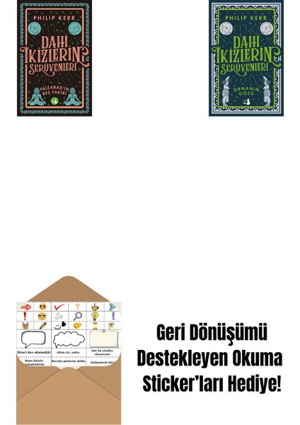 Dahi Ikizlerin Serüvenleri - Faizabad'ın Beş Fakiri + Dahi Ikizlerin Serüvenleri - Ormanın Gözü + Okuma Sticker'ları