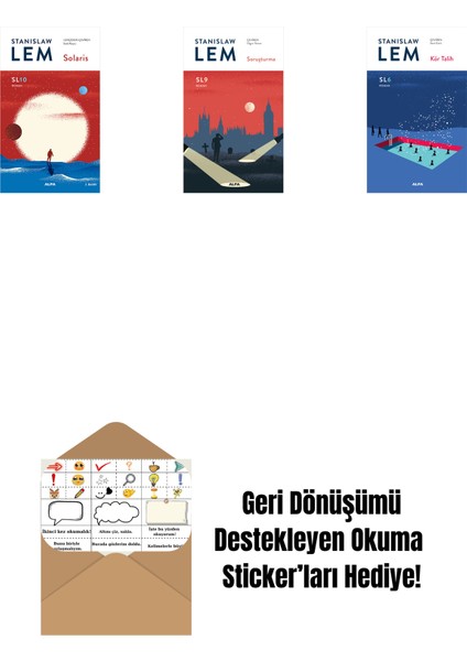 Solaris (SL10) + Soruşturma (Sl9) + Kör Talih (Sl6) + Okuma Sticker'ları