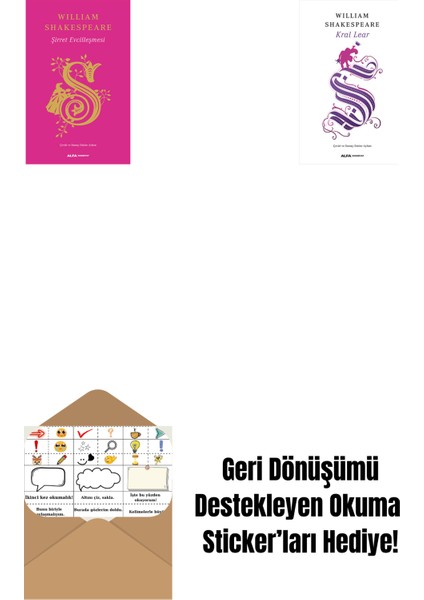 Şirret Evcilleşmesi (Ciltli) + Venedik Taciri + Okuma Sticker'ları