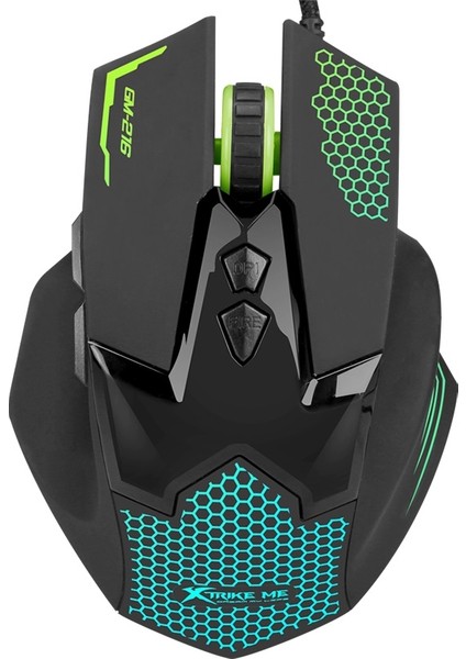 USB Siyah Işıklandırmalı Oyuncu Mouse - x Me 216 Series
