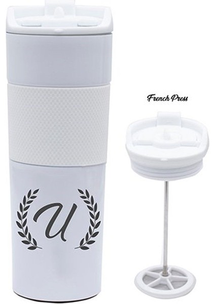 Kişiye Özel Premium French Pres Çelik Termos 450 ml M2 fiyatları