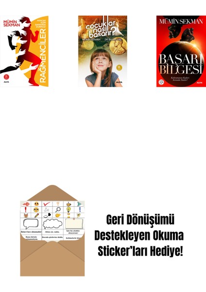 Rağmenciler - Akacak Azim Damarda Durmaz! + Çocuklar Nasıl Başarır? + Başarı Bilgesi + Okuma Sticker'ları