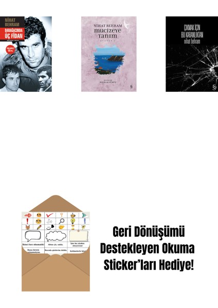 Darağacında Üç Fidan (Ciltli) + Mucizeye Tanım + Çıkmak Için Bu Karanlıktan + Okuma Sticker'ları