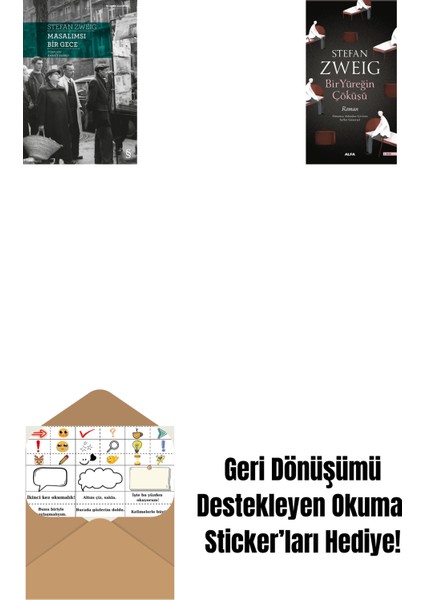 Masalımsı Bir Gece + Bir Yüreğin Çöküşü + Okuma Sticker'ları