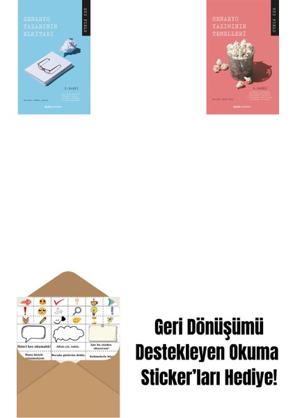 Senaryo Yazarının El Kitabı + Senaryo Yazımının Temelleri + Okuma Sticker'ları