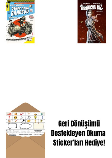 Derde Deva Randevu No- 4 + Tabancalı Kız + Okuma Sticker'ları
