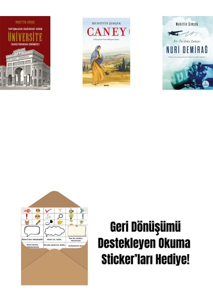 Tartışmaların Odağındaki Kurum Üniversite + Caney + Nuri Demirağ + Okuma Sticker'ları