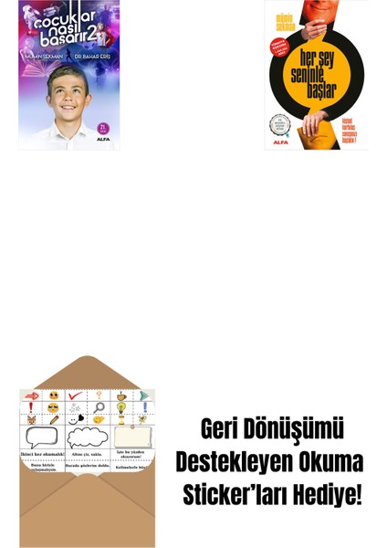 Çocuklar Nasıl Başarır 2 + Her Şey Seninle Başlar + Okuma Sticker'ları