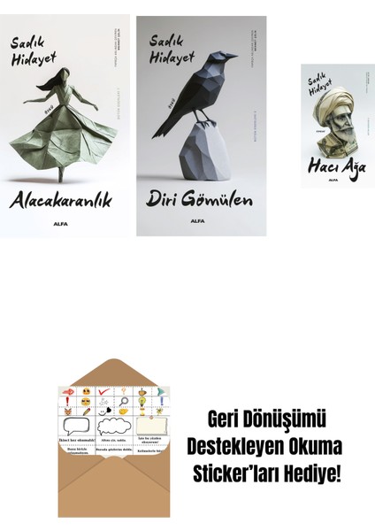 Alacakaranlık + Diri Gömülen + Hacı Ağa + Okuma Sticker'ları