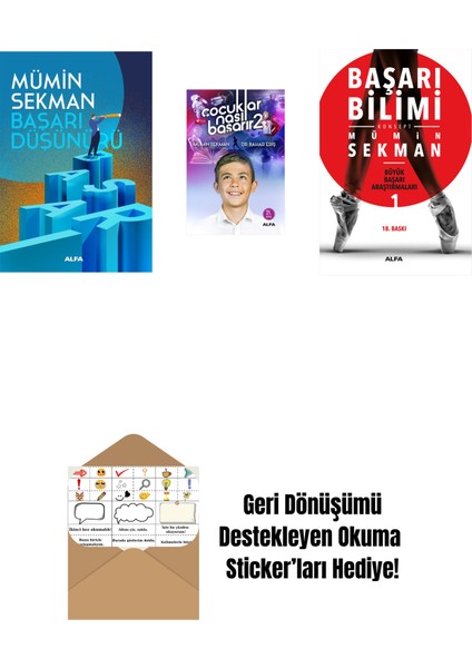 Başarı Düşünürü + Çocuklar Nasıl Başarır 2 + Başarı Bilimi + Okuma Sticker'ları