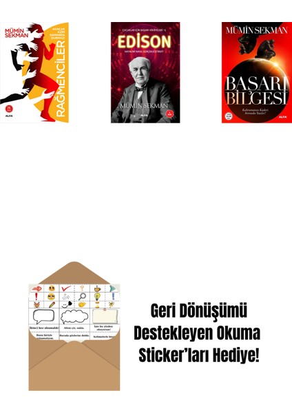 Rağmenciler - Akacak Azim Damarda Durmaz! + Edison + Başarı Bilgesi + Okuma Sticker'ları