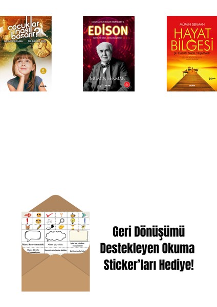 Çocuklar Nasıl Başarır? + Edison + Hayat Bilgesi + Okuma Sticker'ları