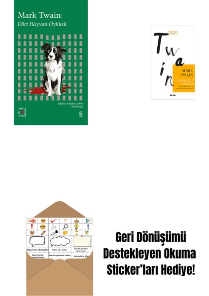 Everest Açıkhava 41 - Dört Hayvan Öyküsü + Esrarengiz Yabancı + Okuma Sticker'ları
