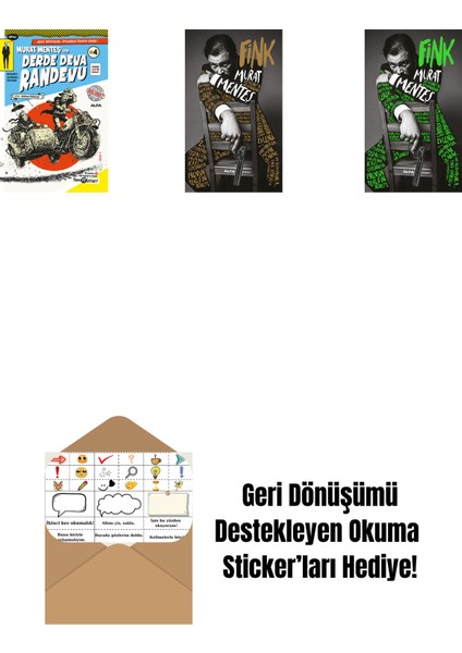 Derde Deva Randevu No- 4 + Fink (Ciltli) + Fink + Okuma Sticker'ları