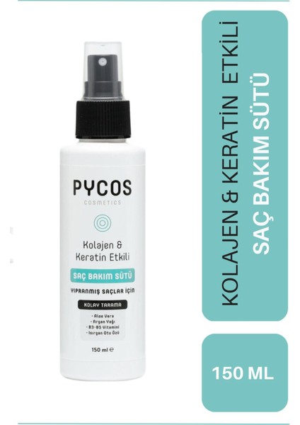 Sac Bakım Sütü , Keratin-Kolojen-Argan-Biotin-Aloevera Içerikli 150 ml 2 Adet indirimleri
