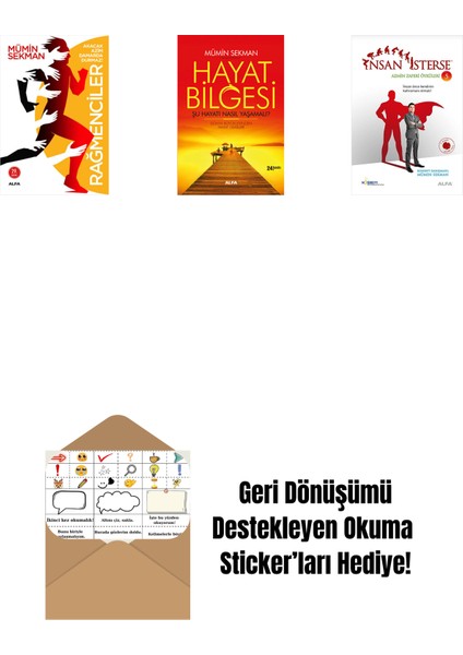 Rağmenciler - Akacak Azim Damarda Durmaz! + Hayat Bilgesi + Insan Isterse - Azmin Zaferi Öyküleri 5 + Okuma Sticker'ları