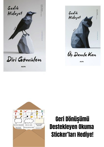 Diri Gömülen + Üç Damla Kan + Okuma Sticker'ları