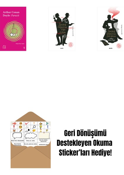 Everest Açıkhava 37 - Parazit + Sherlock Holmes’un Vaka Kitabı + Sherlock Holmes'un Son Görevi + Okuma Sticker'ları