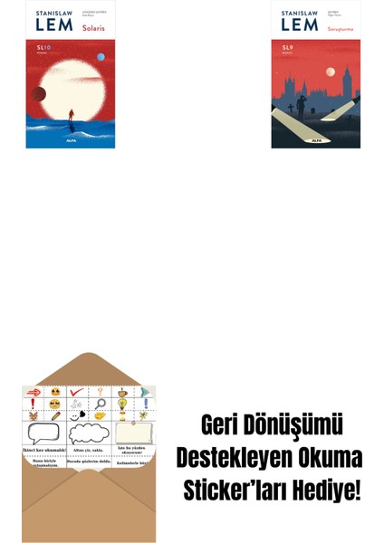 Solaris - SL10 (Ciltli) + Soruşturma (Sl9) + Okuma Sticker'ları