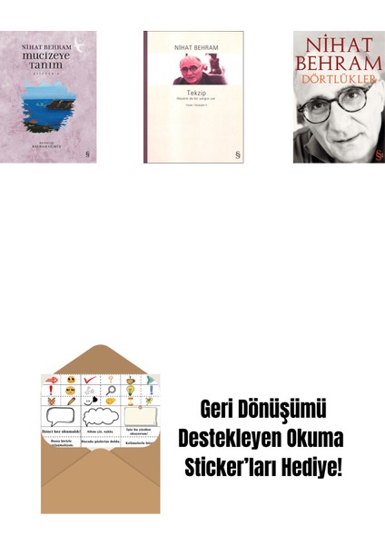 Mucizeye Tanım + Tekzip + Dörtlükler + Okuma Sticker'ları