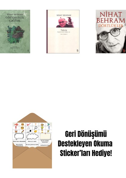 Gözyaşının Çağrısı + Tekzip + Dörtlükler + Okuma Sticker'ları