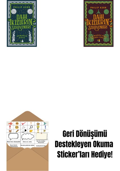 Dahi Ikizlerin Serüvenleri - Ormanın Gözü + Dahi Ikizlerin Serüvenleri - Katmandu'nun Kobra Kralı + Okuma Sticker'ları