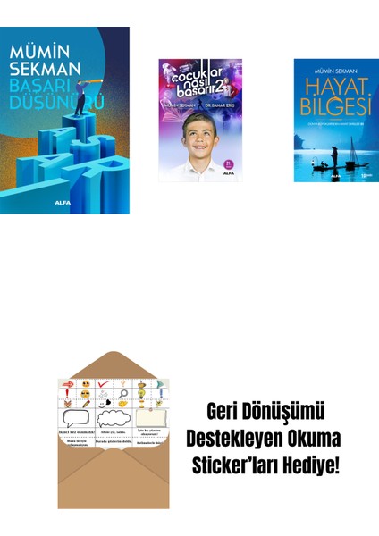 Başarı Düşünürü + Çocuklar Nasıl Başarır 2 + Hayat Bilgesi 2 + Okuma Sticker'ları