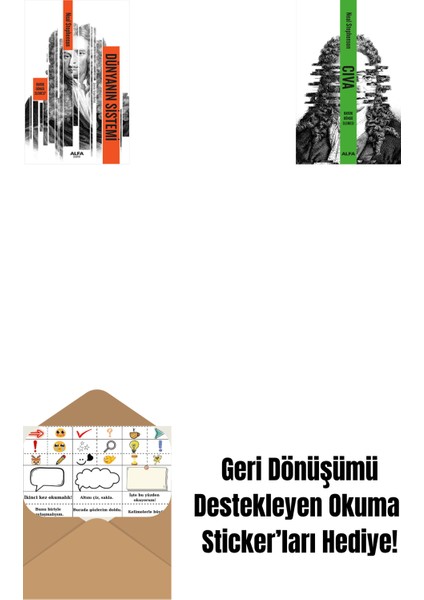 Dünyanın Sistemi (Ciltli) + Cıva (Ciltli) + Okuma Sticker'ları